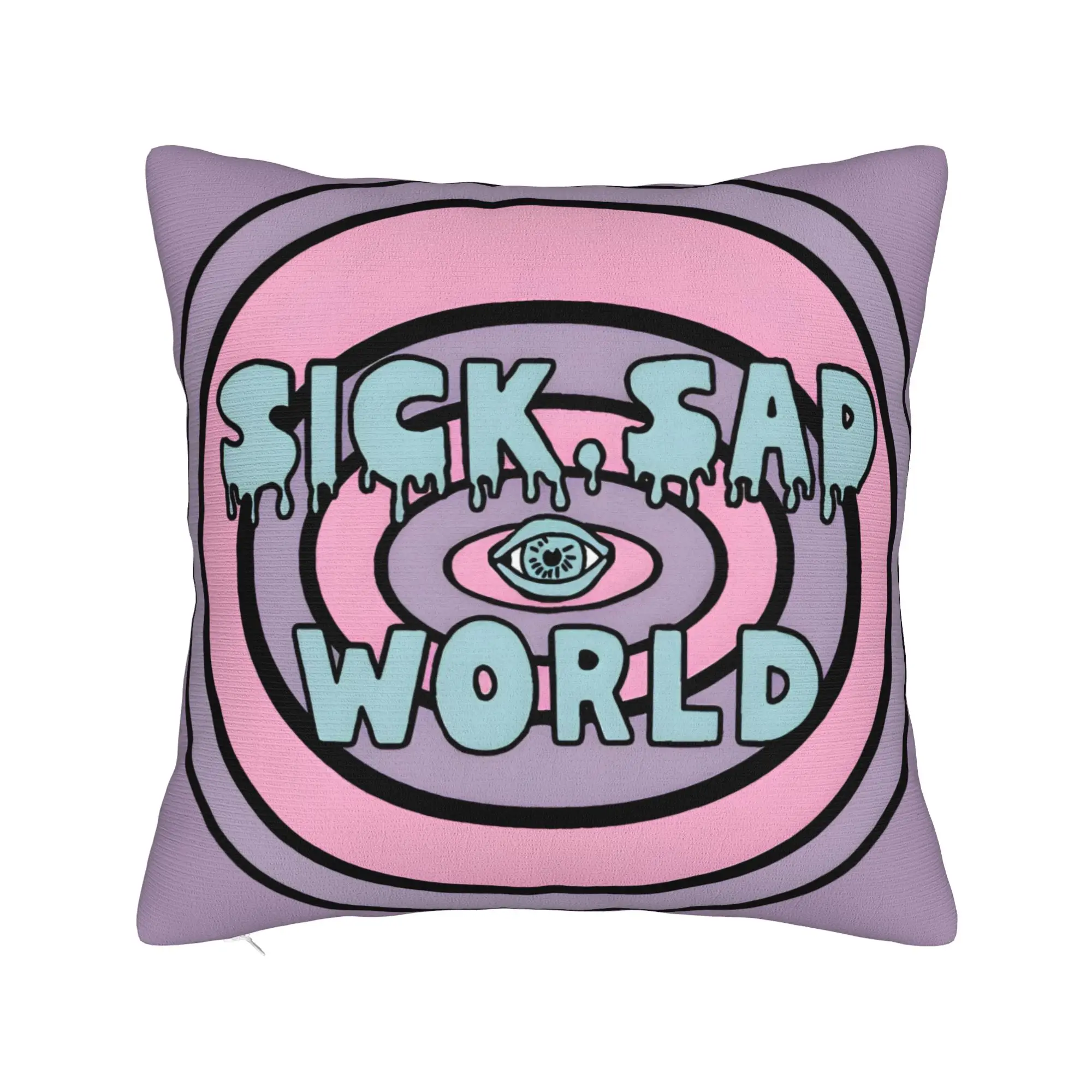 Sick Sad World Pastel Darias 90s MTV Beavis Square Pillow Case  Cushion Covers Customized Decor Pillowcase for Sofa 45x45cm