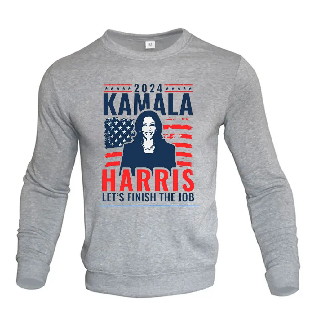 New in Hoodies & Sweatshirts Kamala Harris 2024 Graphic Kamala Harris Vintage Photo Harris President Y2k Clothes Sweatshirt Tops