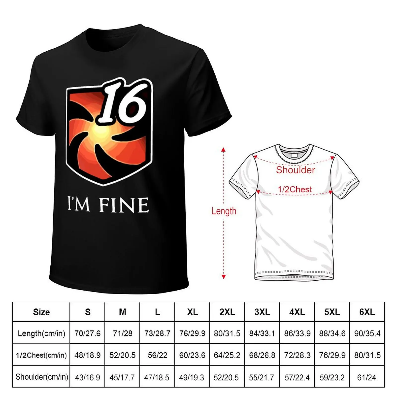 I'm good - Vulnerability Stacks FFXIV MMORPG funny meme T-Shirt Summer Casual Loose T-Shirt