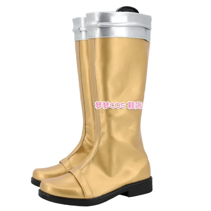 Zyuden Sentai Kyoryuger Kyoryu Gold Cosplay Shoes Boots Custom Size