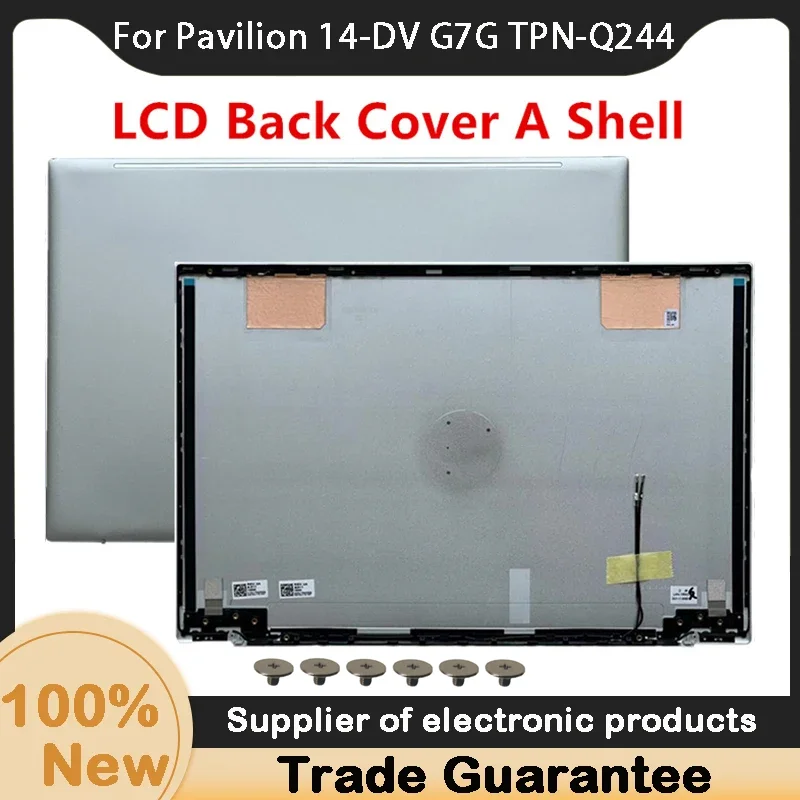 New For HP Pavilion 14-DV G7G TPN-Q244 Laptop Rear TOP LCD Back Cover Silver