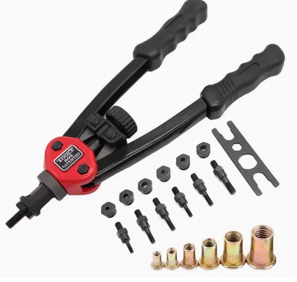 BT605 BT607 Manual Rivet Gun Nut Tool M3-m12 Threaded Nut Rivet Kit view 4