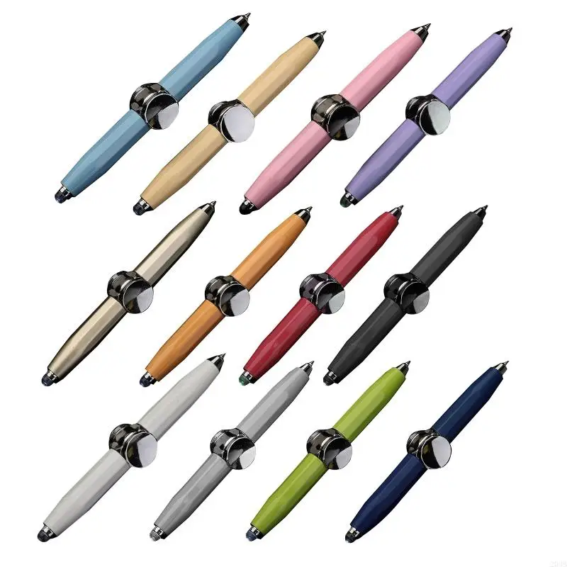 203B Записная запись спиннинг -пену металлическая шариковая ручка для детей -подростка расслабляется настроение