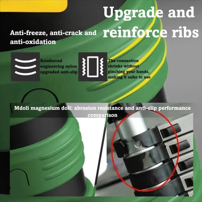 New High End Aluminum Alloy Telescopic Ladder Thickened Engineering Ladder With Hook Straight Folding Portable Household