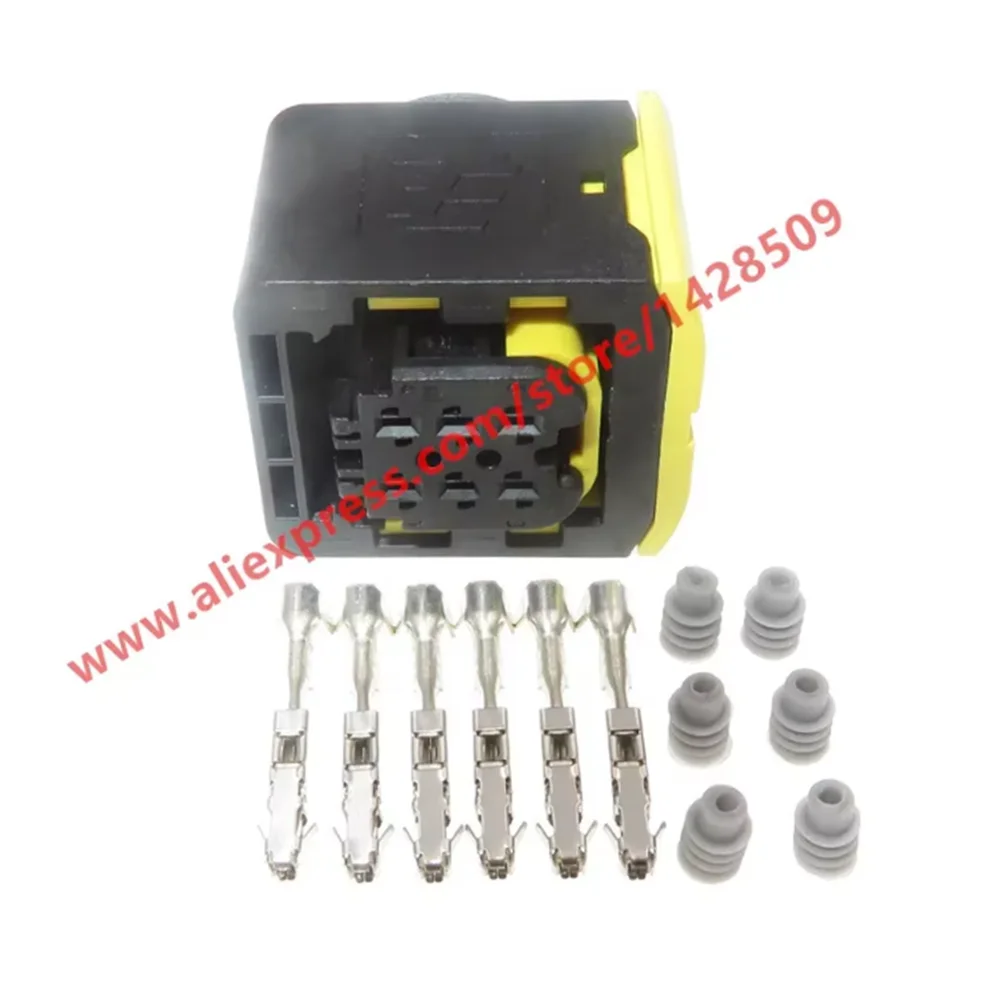 1 Set 6 Pin 1-1418469-1 Automotive Connector Waterproof Electrical Wire Plug For Auto Truck