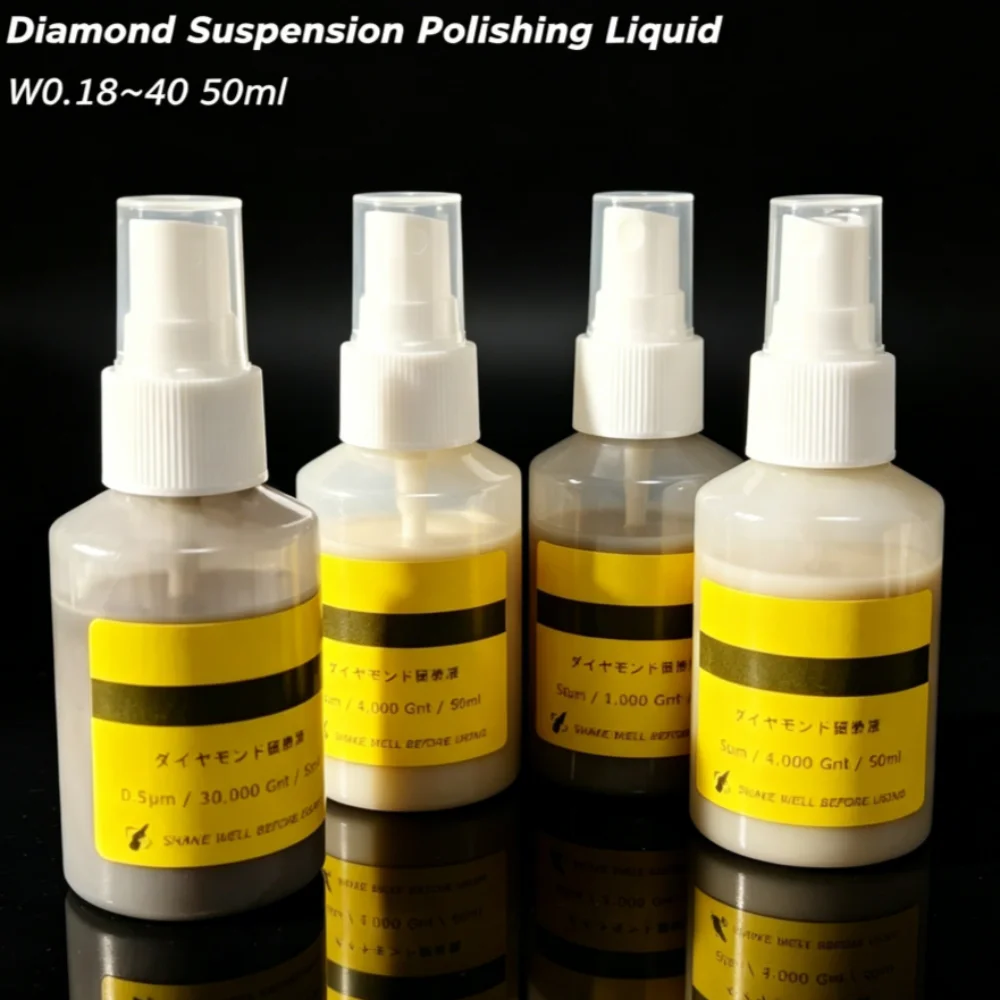 50ml Suspension Polishing Liquids Metallographic Solution For Metal Jewelry Brightener Fine Mold Grinding W0.18~40μm