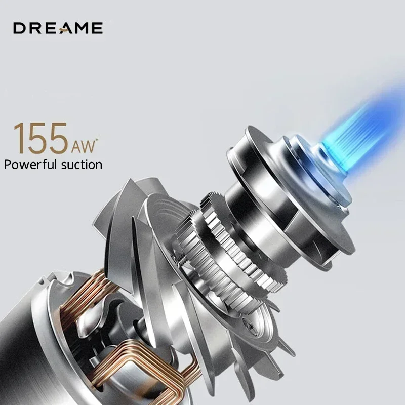 Dreame V10S Wireless Vacuum Cleaner 155AW Powerful Suction Green Light Cleaning Handheld Vacuum Cleaner for Home Pet Hair Clean