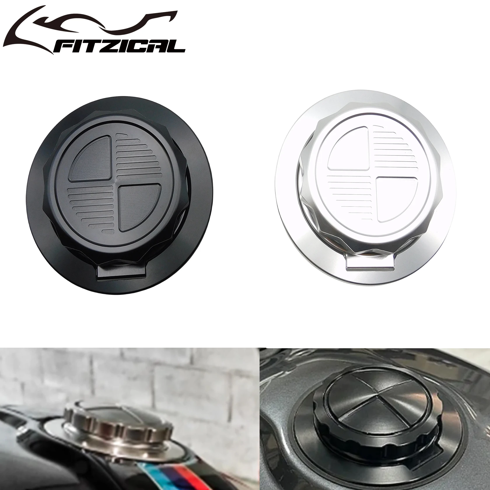 Motorcycle CNC Aluminum Fuel Tank Cover Oil Box Cap Black/Chrome For BMW R Nine T Scrambler Pure Urban G/S 2014-2022