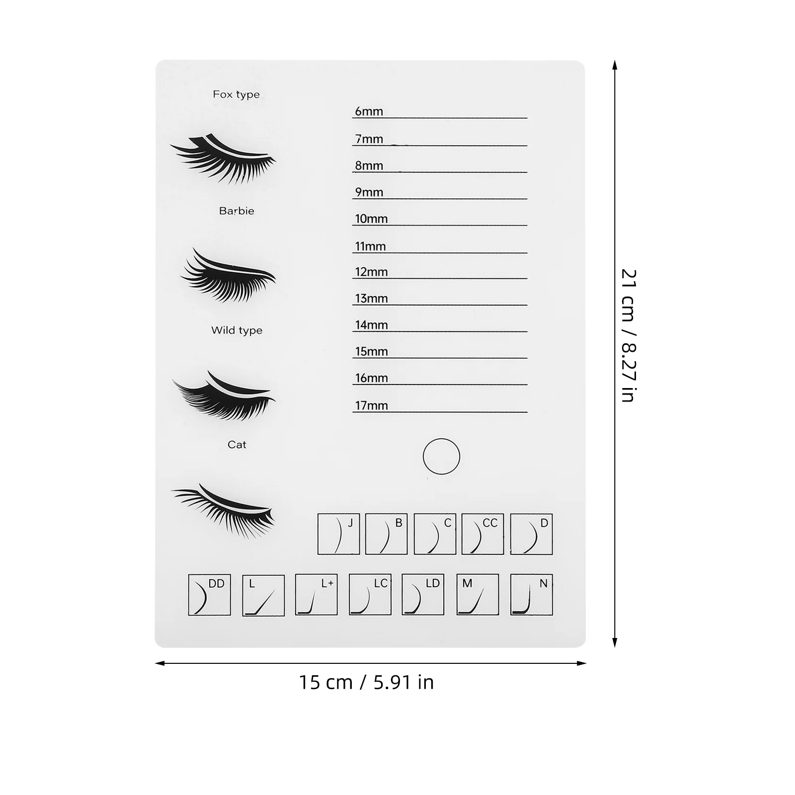 Planche de greffe de faux cils en acrylique, outil de support de cils, accessoires essentiels, évaluation, palette pour extensions