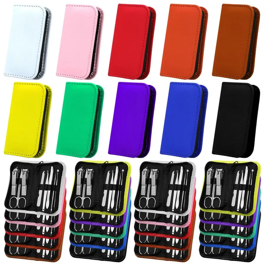 

50 Sets Manicure Set Bulk for Women, 8 in 1 Nail Clippers Kit with Travel Case, Nail Care Kit Stainless Steel Pedicure Grooming