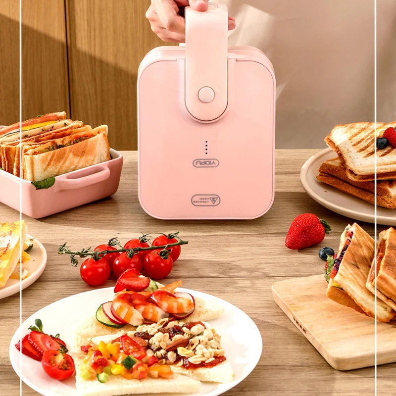 

Explosive Sandwich Breakfast Machine Net Red Household Small Toaster Switch Dual-Purpose Toast Press Toast Sandwich Machine