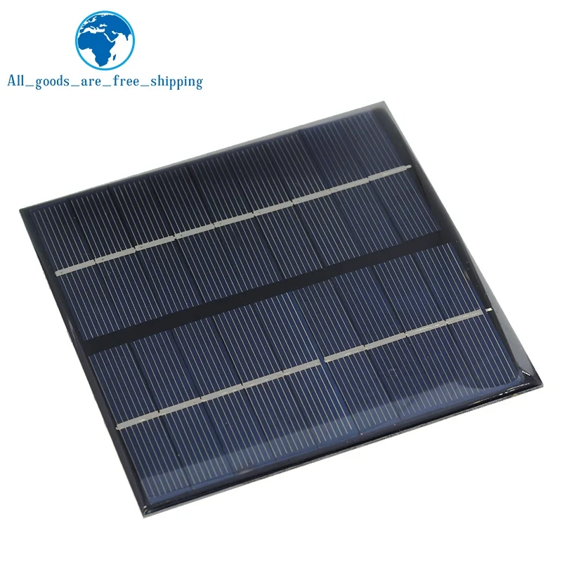 9V 2W 220MA Solar Panel 115X115MM Mini Solar System DIY For Battery Cell Phone Chargers Portable Solar Cell