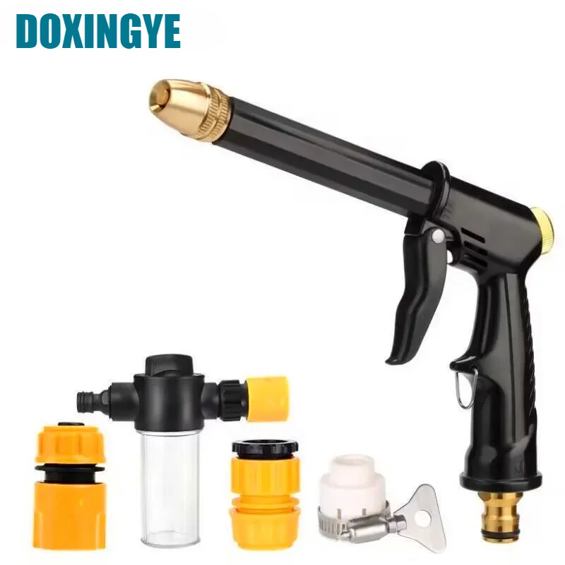 High Pressure Car Water Gun with Foam Bottle Car Washer Sprayer Gun Foam Water Gun for Car Home Garden Cleaning Accessories