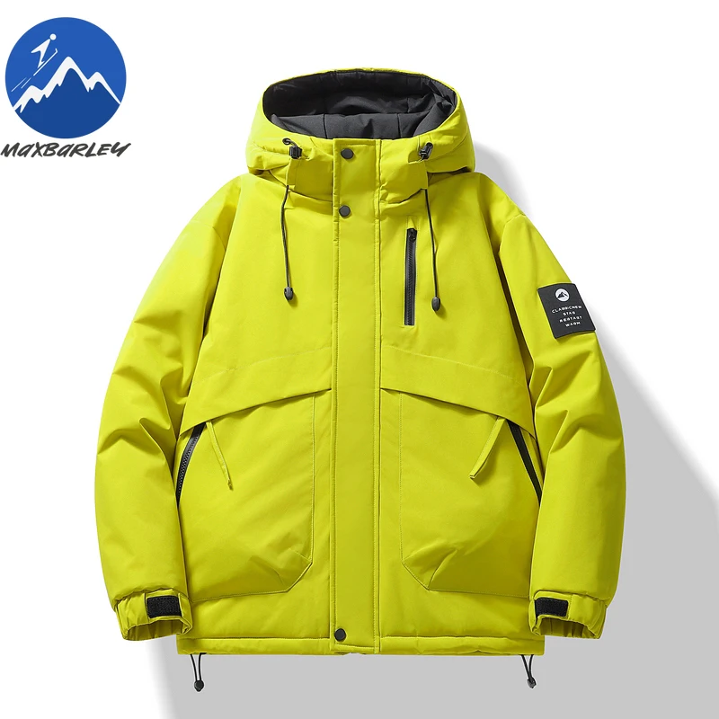 Winter Graphene Warm Jacket Mens Snow Climbing Cold Resistant Padded Jackets Hooded Travel Lightweight Waterproof Parka Coats