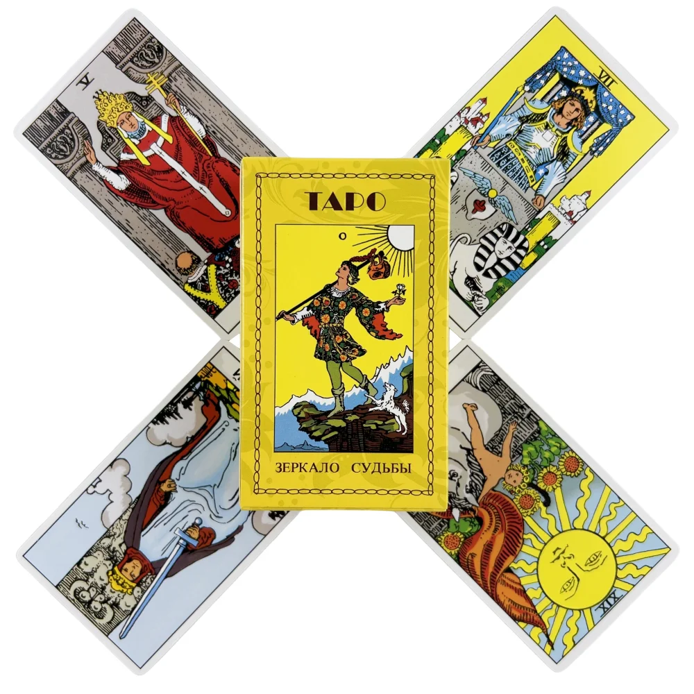 Russian Rider Tarot Cards A 78 Deck With Paper Guidebook Oracle Visions Divination Centennial Edition Borad Playing Games