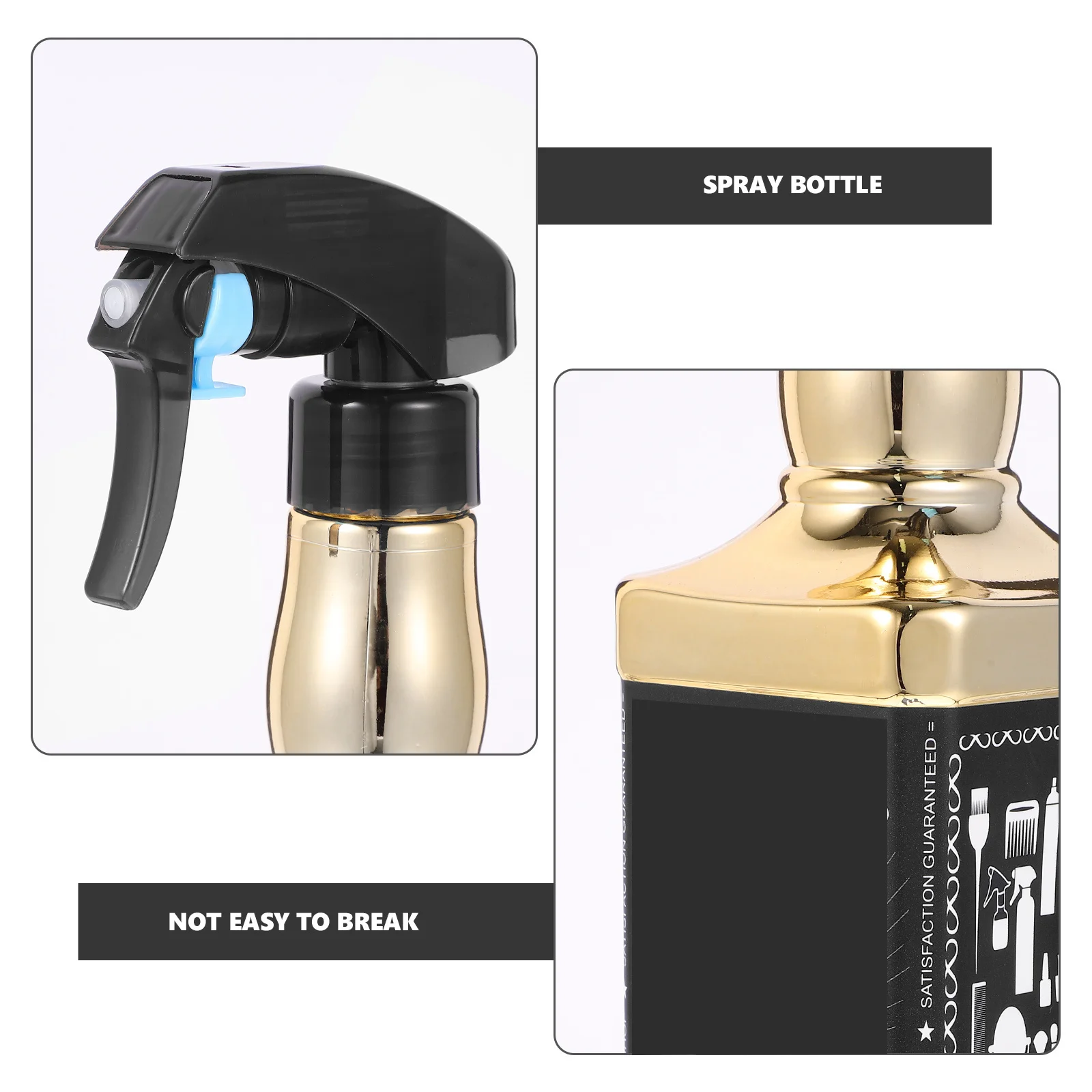 500 مللي ريترو رذاذ سقي زجاجة دائم غرامة ضباب البخاخ لصالون الشعر صالون حلاقة المنزل استخدام المحمولة إعادة الملء الحاويات #3