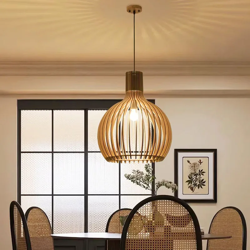 E27 خمر قلادة ضوء اليدوية الروطان الخيزران الثريا LED أضواء السقف غرفة المعيشة المنزلي غرفة نوم ديكور مصابيح معلقة