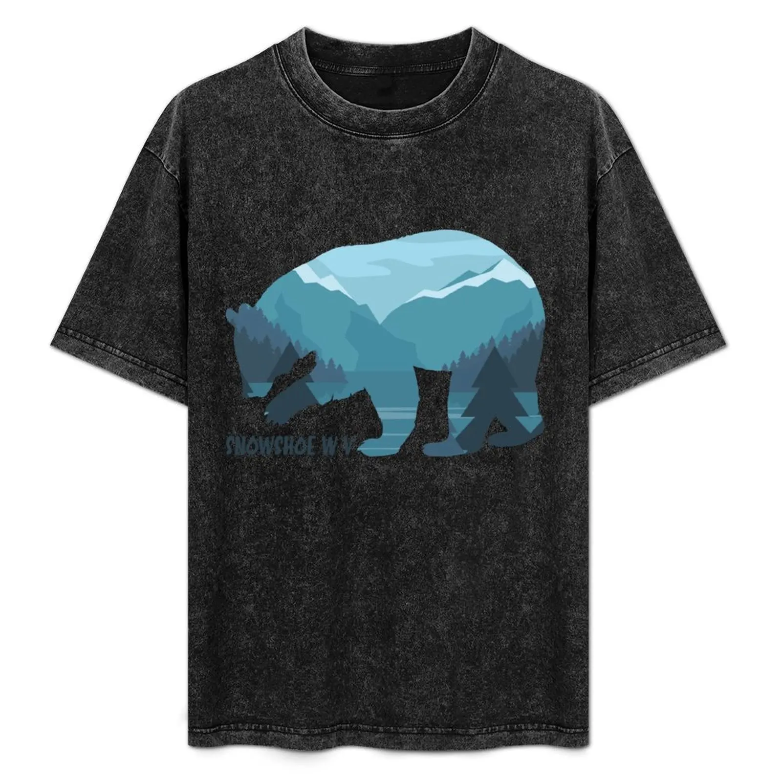 

Snowshoe WV - Bear Mountain T-Shirt Trendy Print Short Sleeve T-Shirt
