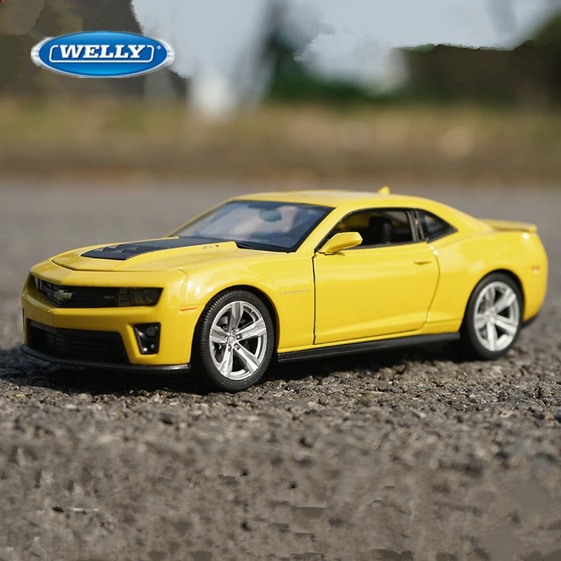 

WELLY 1:24 Chevrolet Camaro ZL1 Alloy Sports Car Model Diecasts Metal Toy Racing Car Model High Simulation Collection Kids Gifts