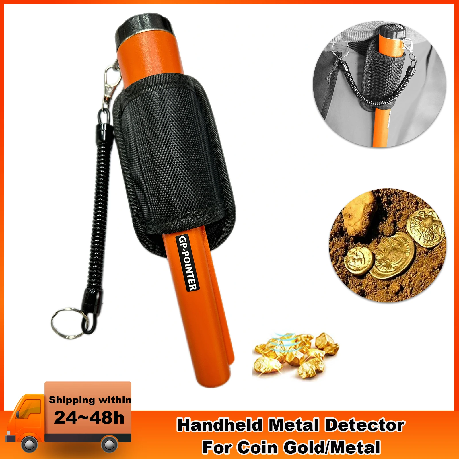 NEW Upgrade Handheld Metal Detector Pinpointing Rod Detector GP-pointer Waterproof IP66 Metal Gold Detector Tester For Coin Gold