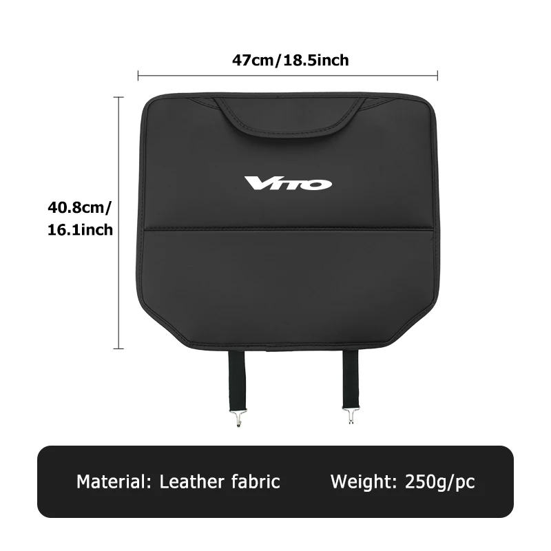 Car Seat Child Anti-kick Storage Bag Mat Accessories Universal For Mercedes Benz W124 W203 VITO Sprinter Viano V-Class R-Class view 6