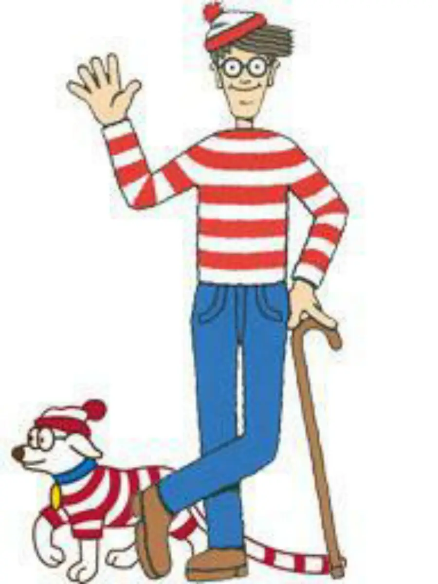 Novo inteligente onde está wally personagem dos desenhos animados cosplay traje loween pai-filho combinando roupa poliéster primavera temporada