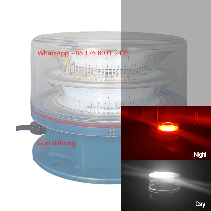 

Medium Intensity Aviation Lamp Dual Mode ICAO Type a + Type C White Flashing/red Steady Building Tower Beacon Lights