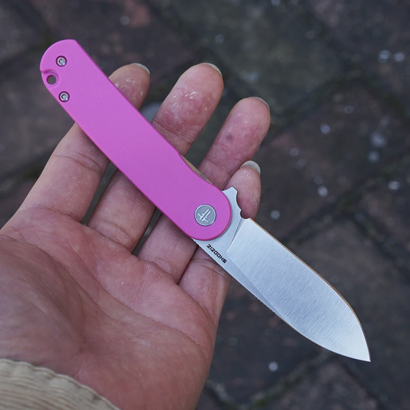 SHOOZIZ HAN309 Pocket Knife D2 Steel G10 Handle Outdoor Camping Folding Knife Lightweight EDC Folding Knife
