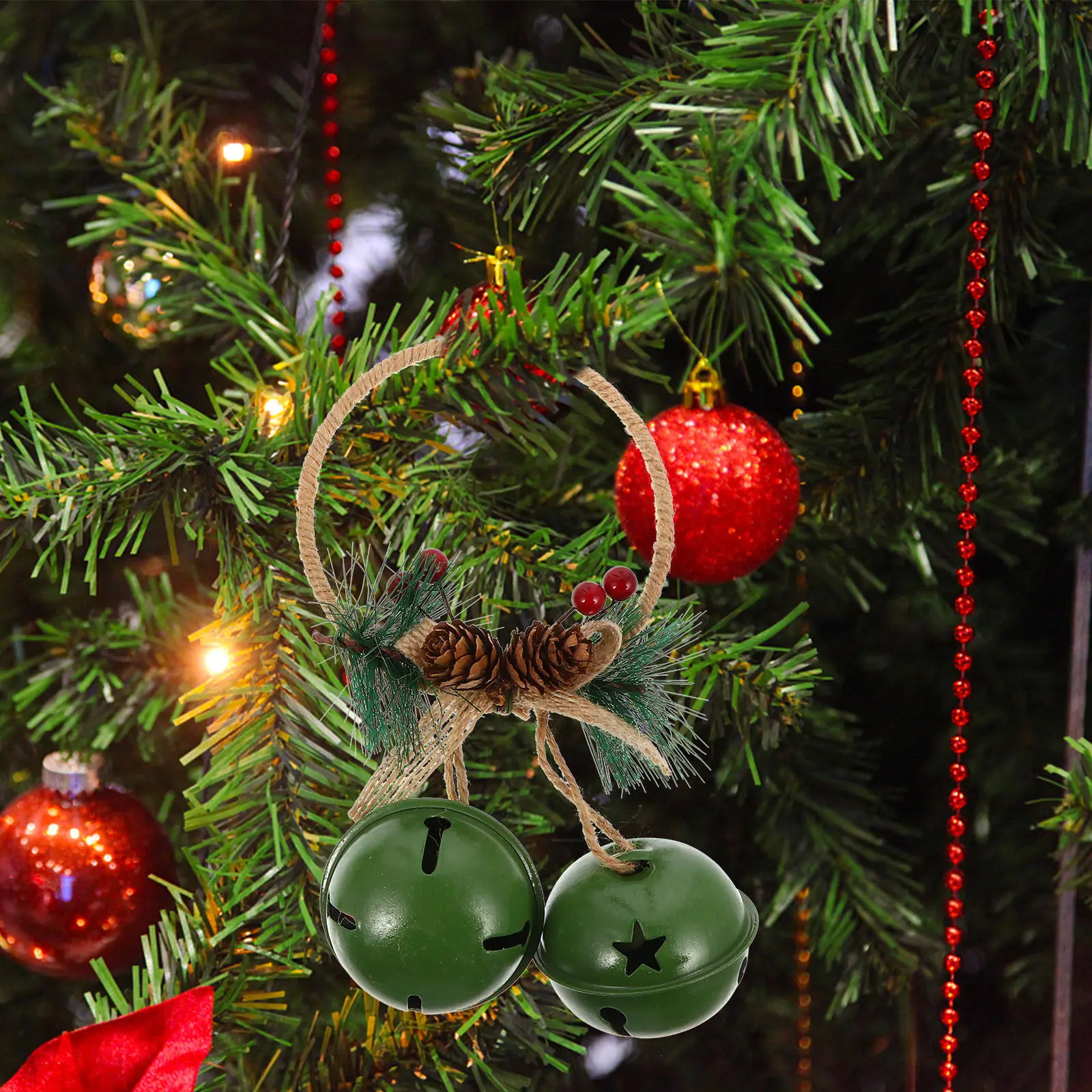 2Pcs Christmas Hanging Bells V - Home Xmas Decor Ideas 评论和价格