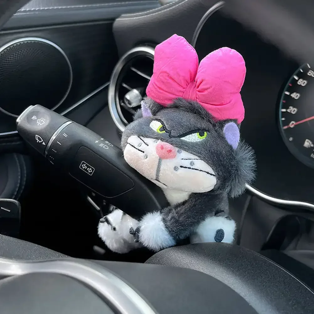 Cat Plush Clutch Decoration Cartoon Lucifer Cat Car Wiper Turn Signal Creativity Decorate Auto Accessories Car Decoration