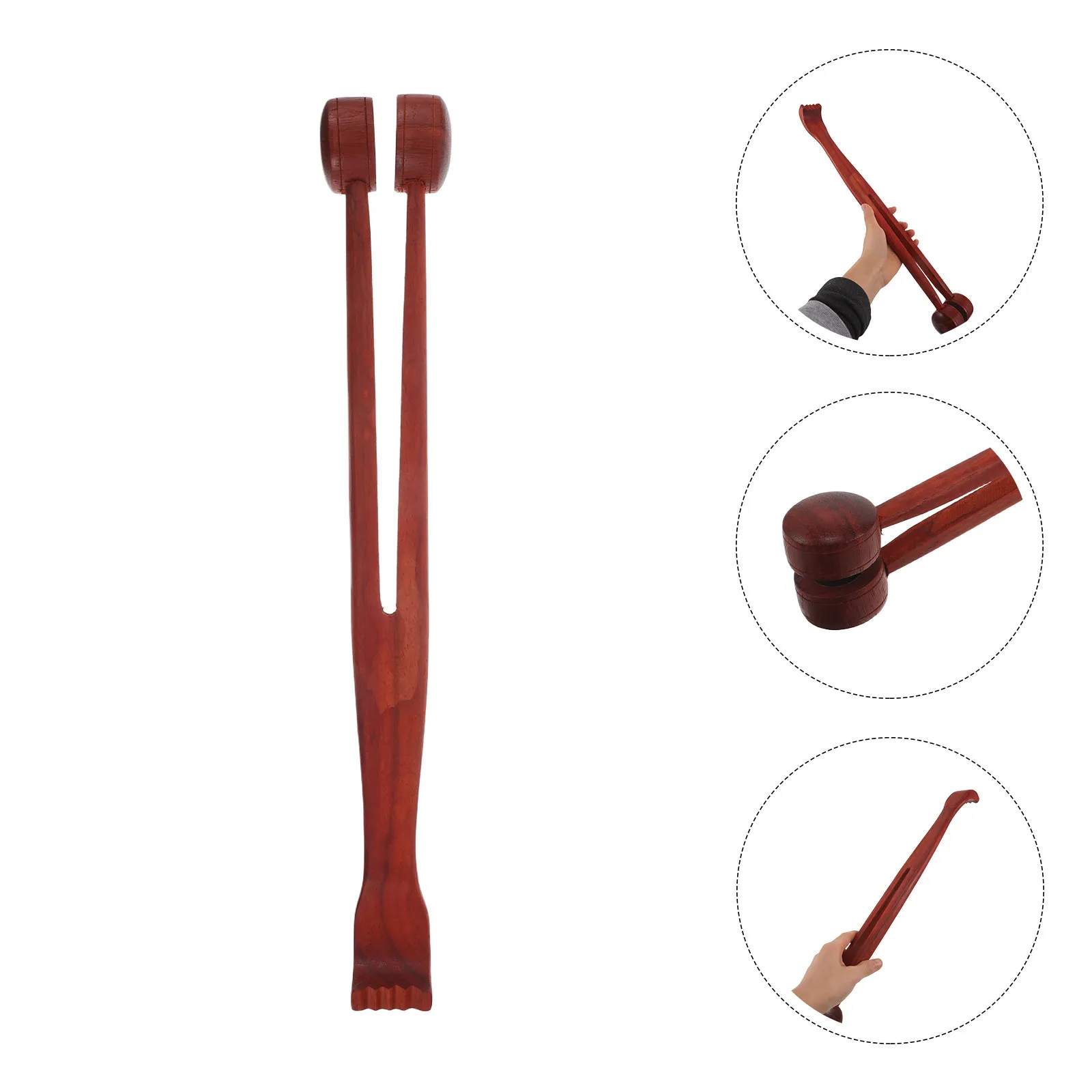 

Redwood Massage Hammer Handheld Wooden Massager for Muscle Relaxation Pain Relief Deep Tissue Acupressure Full Body Use