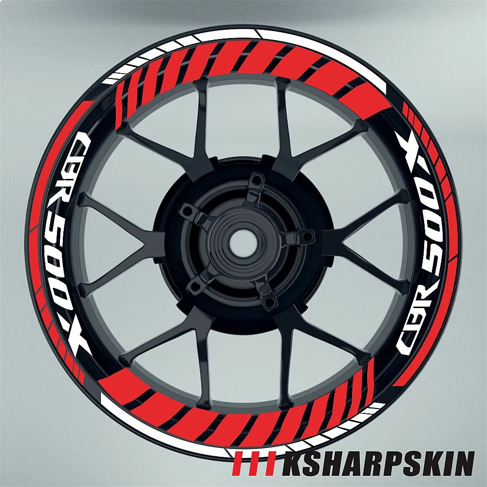 Multiple Color Waterproof Reflective Motorcycle Tire Sticker Decals for HONDA CBR500X