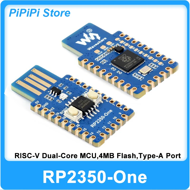 WaveShare RP2350 One Development Board 4MB Flash 29 GPIO Pins MicroPython Arduino Replace Raspberry Pi Pico 2 For Embedded DIY