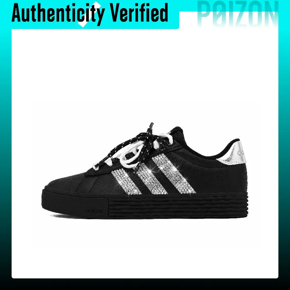 Adidas Daily 4.0 Black Diamond Skateboard Shoes Unisex Black KH8004(Team138-)