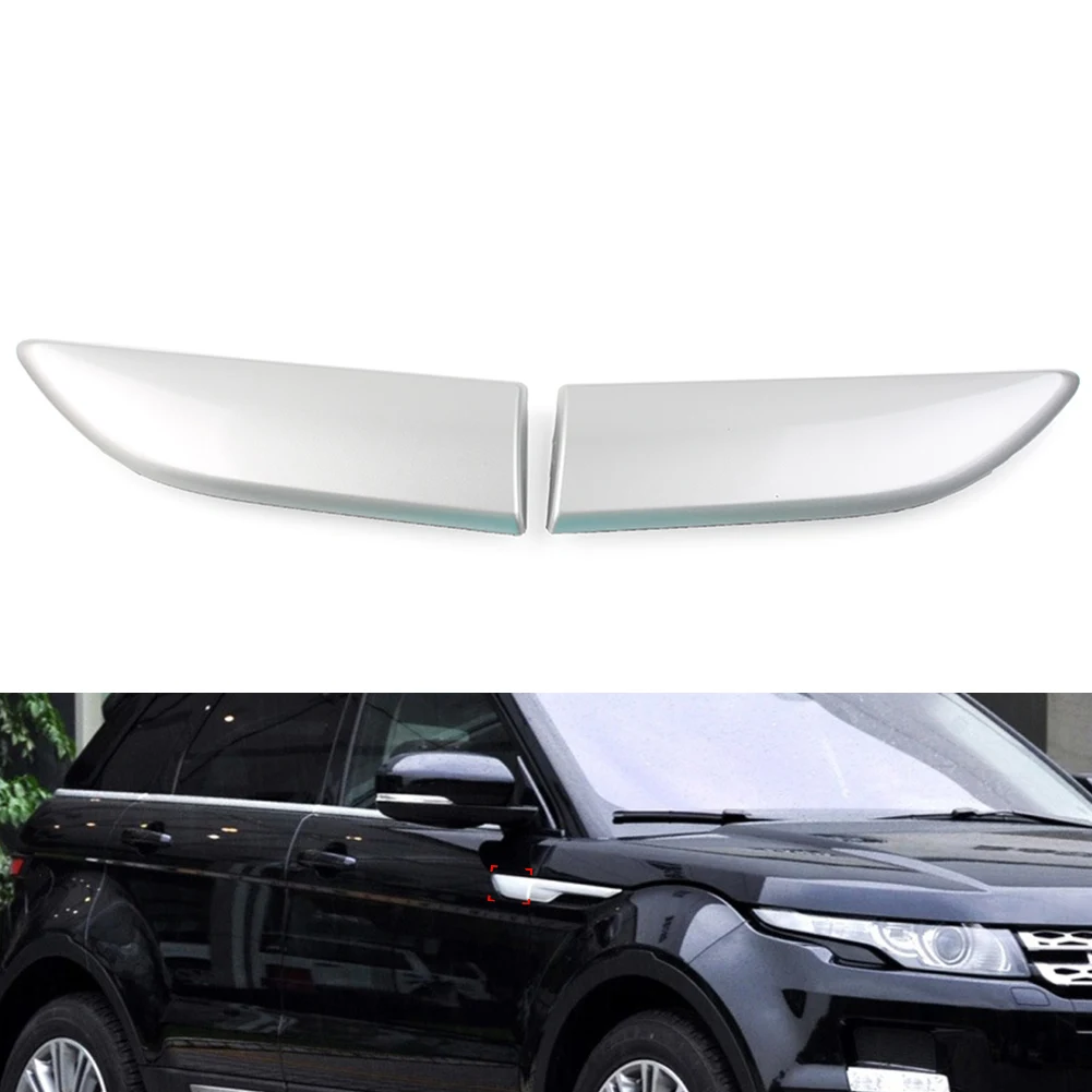 

1 Pair Silver Car Front Door Upper Molding Trim Left & Right For Land Rover Range Rover Evoque 2012-2019 LR038581