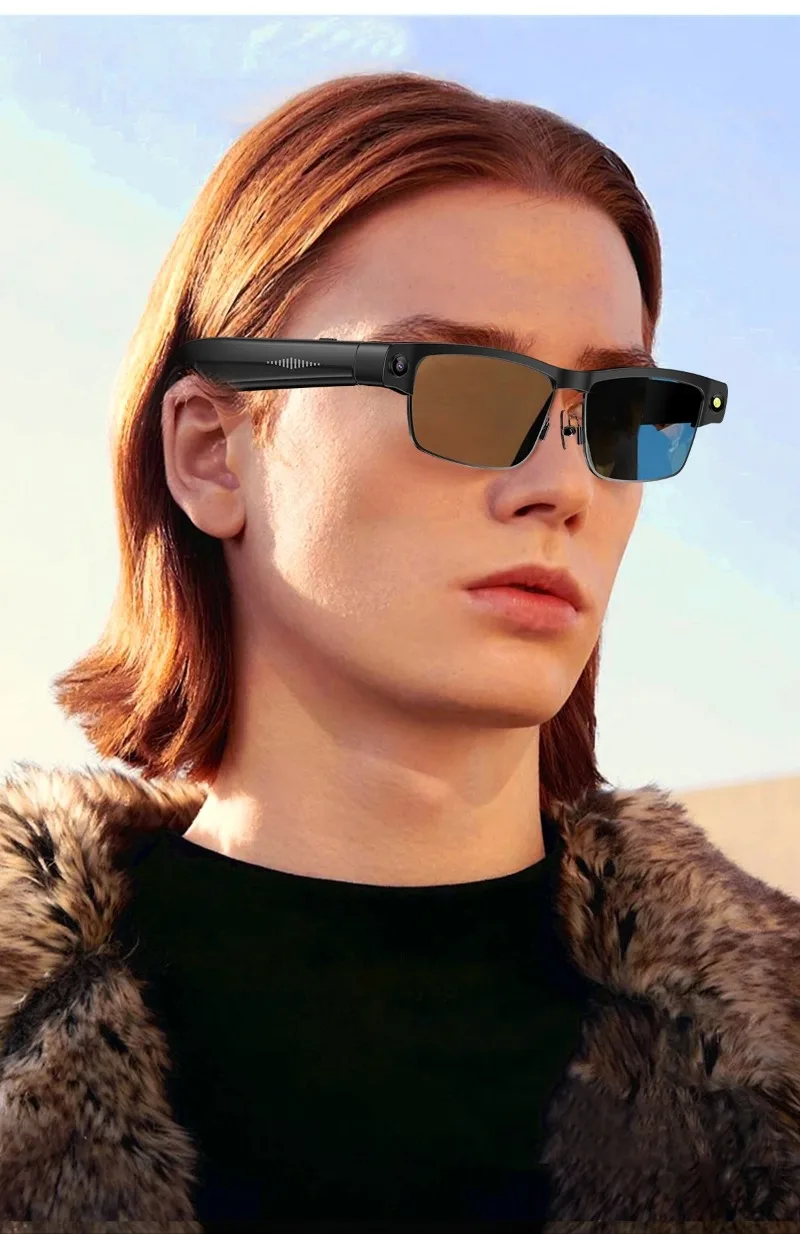 AI smart glasses 8 million pixel translation high definition photo recording shooting recognition Bluetooth call