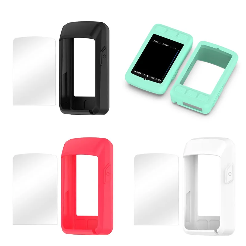 غطاء حماية من السيليكون لهاتف Wahoo ELEMNT ROAM 3 للدراجات الهوائية GPS حافظة حماية للكمبيوتر مع طبقة حماية للشاشة