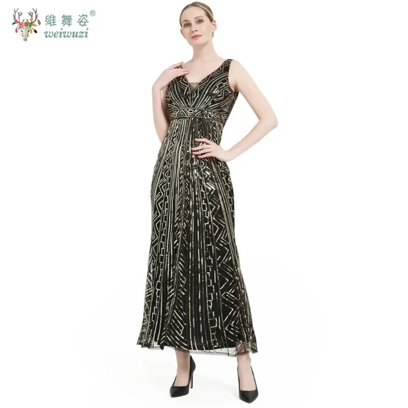 فستان صيفي مثير عتيق بدون ظهر ماكسي ترتر شبكي فستان صيفي نسائي أنيق لحفلات الزفاف الفاخرة والحفلات الراقصة المسائية فساتين طويلة