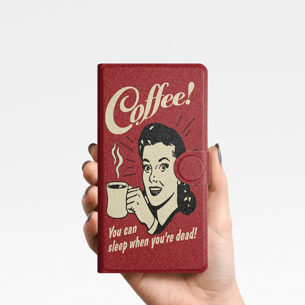 twosheep for Boox Palma2pro Palma2 Bigme Hibreak Pro Color Magnetic Case Cover Detachable Vintage Coffee Poster