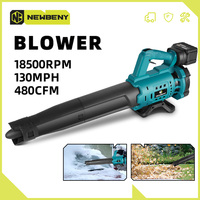 NEWBENY Efficient Electric Air Blower Cordless Regulation Leaf Snow Dust Cleaning Blower Tool For Makita 18V-21V Battery