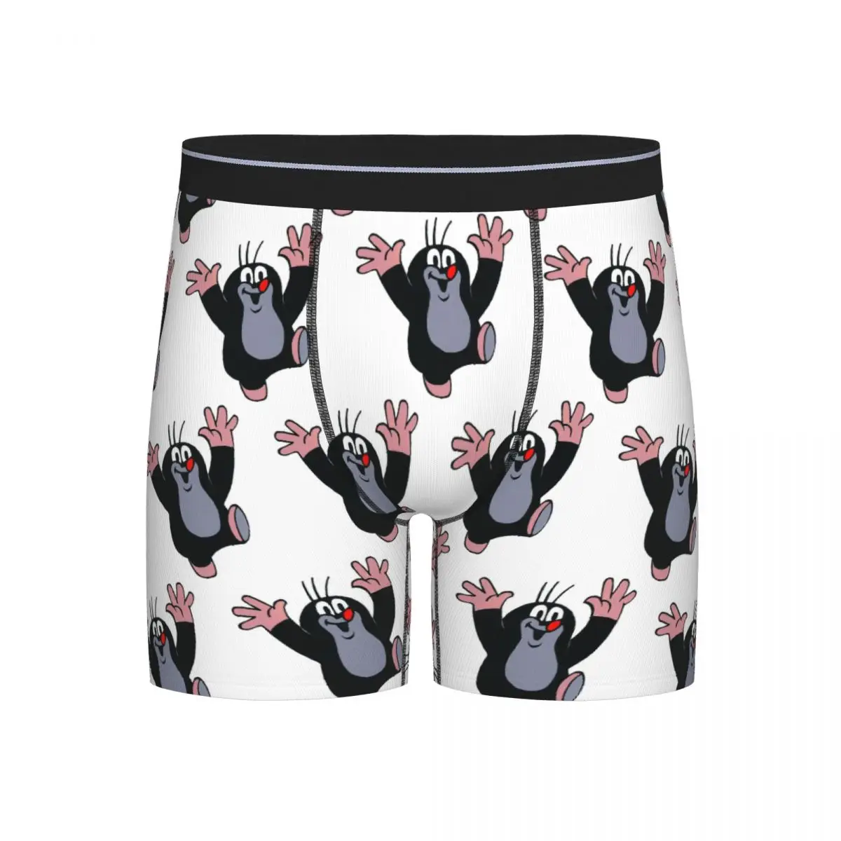 

Long Boxer Underpants Shorts Mole Happy Krtek Panties Men's Soft Underwear for Homme Man Boyfriend Gifts