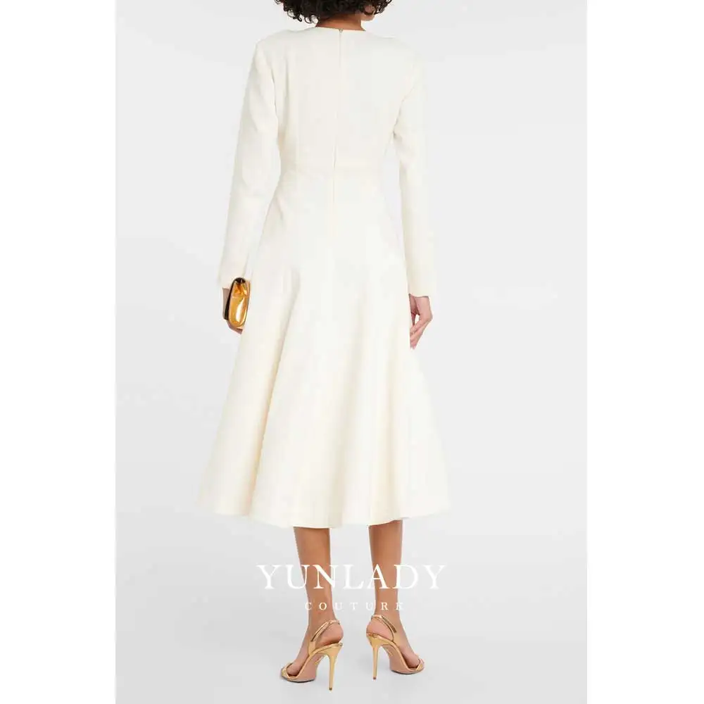 YUNLAN Elegantes blaues Meerjungfrau-Abendkleid in A-Linie für Mütter, 2025, Saudi-Arabien, Damen, Hochzeit, formeller Gast, Midi-Partykleid, Heimkehr