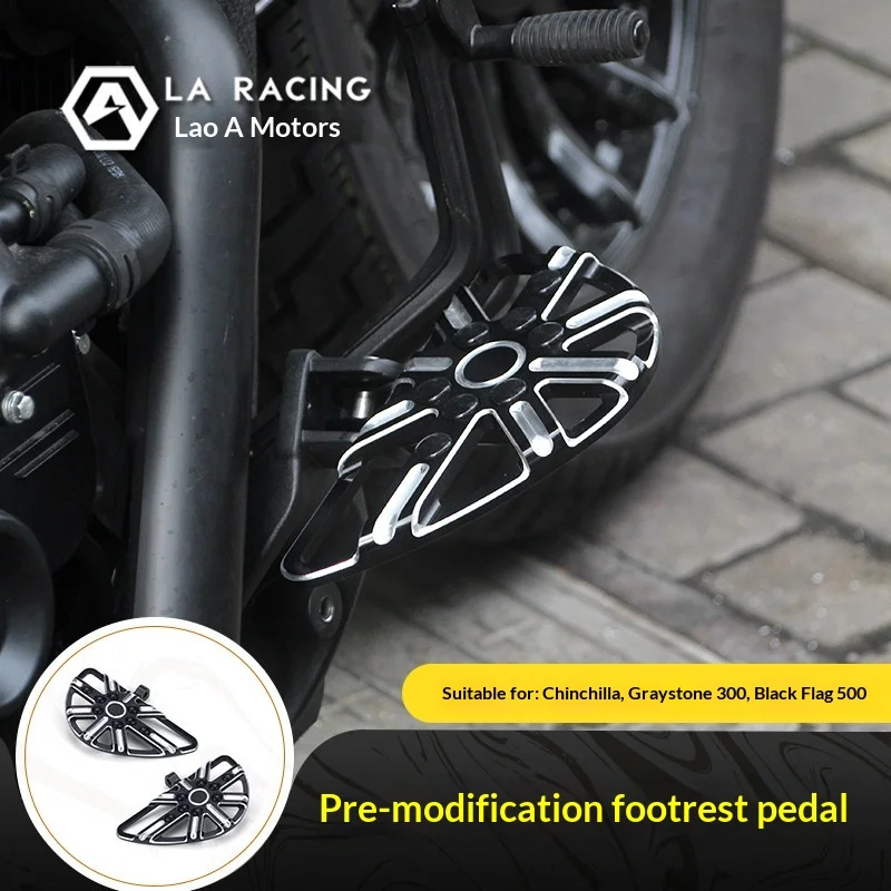 【Premium】For Black Flag500/Chinchilla 350/450/500, Greystone 300 motorcycles with modified non-slip pedals