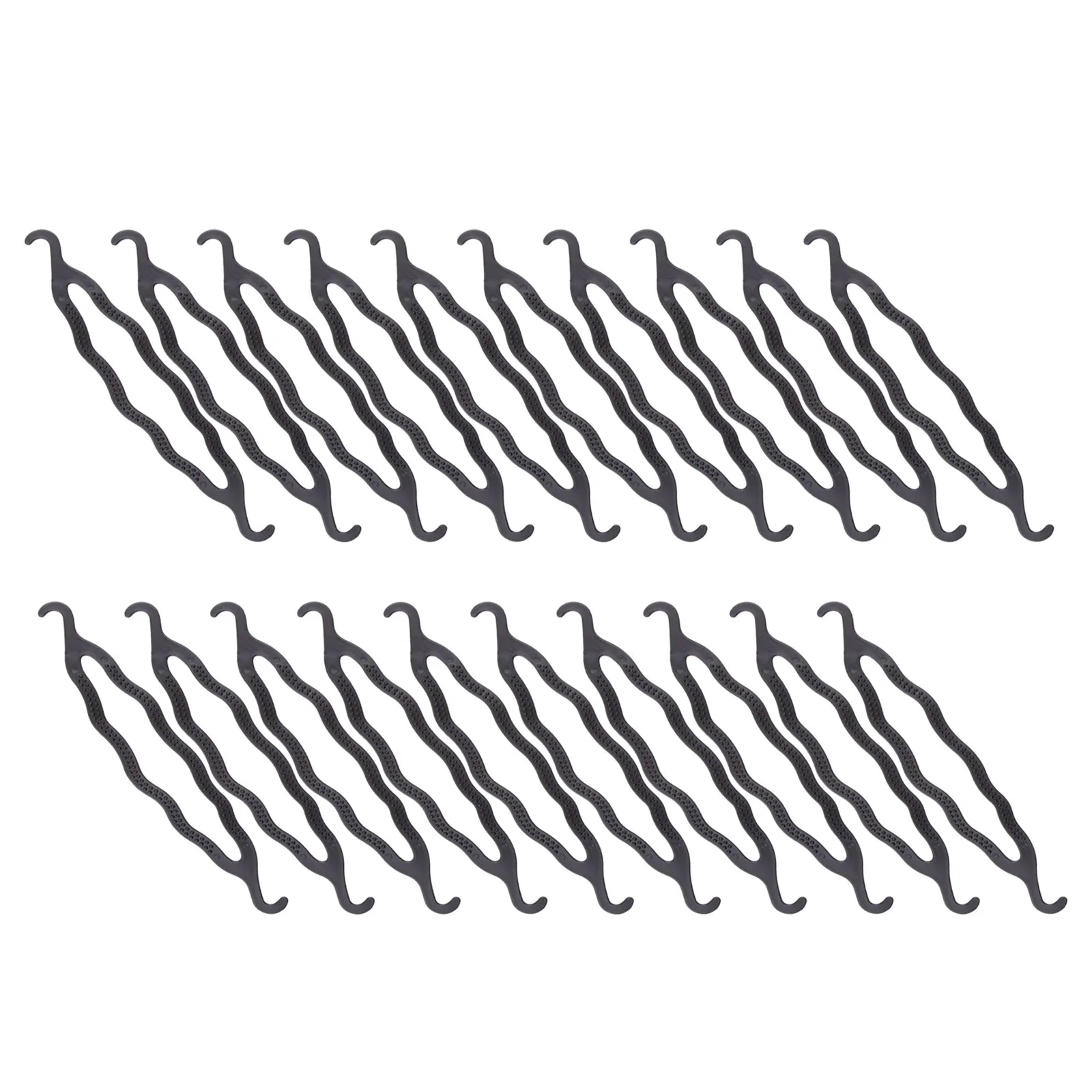 24 Pcs Double Hook Bun Maker Hair Loop Tool Braiding Styling for Women French Loops