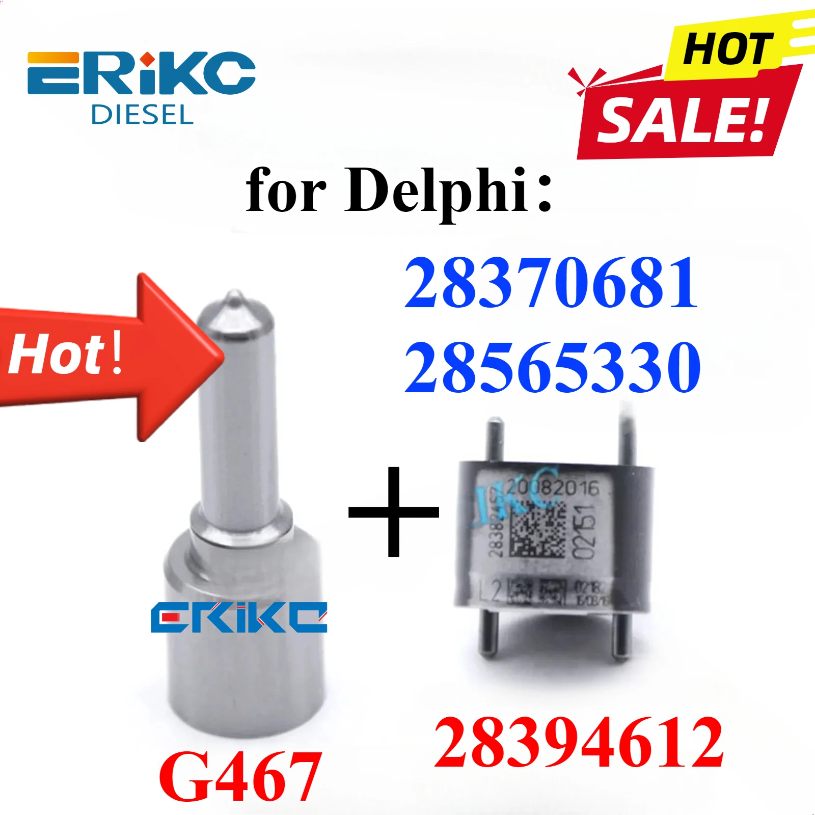 

28370681 28565330 Ремкомплект форсунки Сопло G467 L467PRD Клапан 28394612 Для DELPHI Audi Seat Skoda VW Golf VII 7135-815