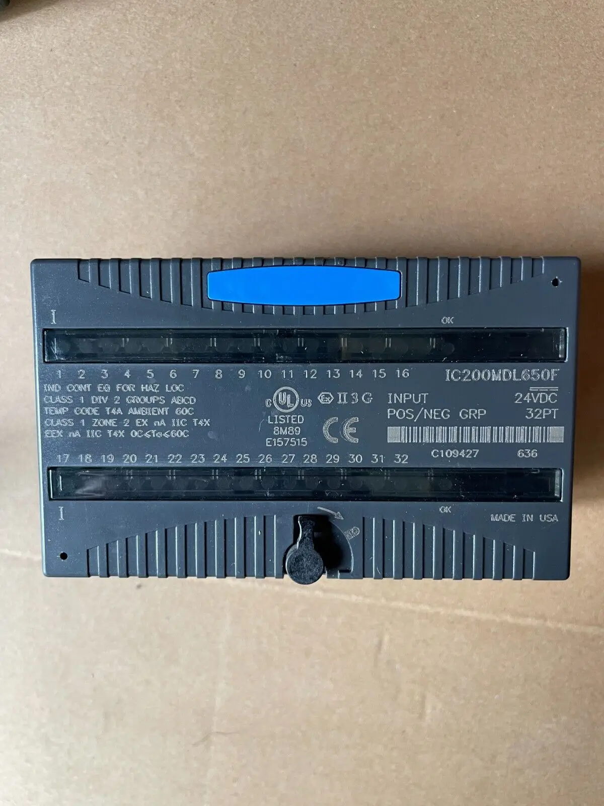 

GE Fanuc 32PT Digital Input Module IC200MDL650