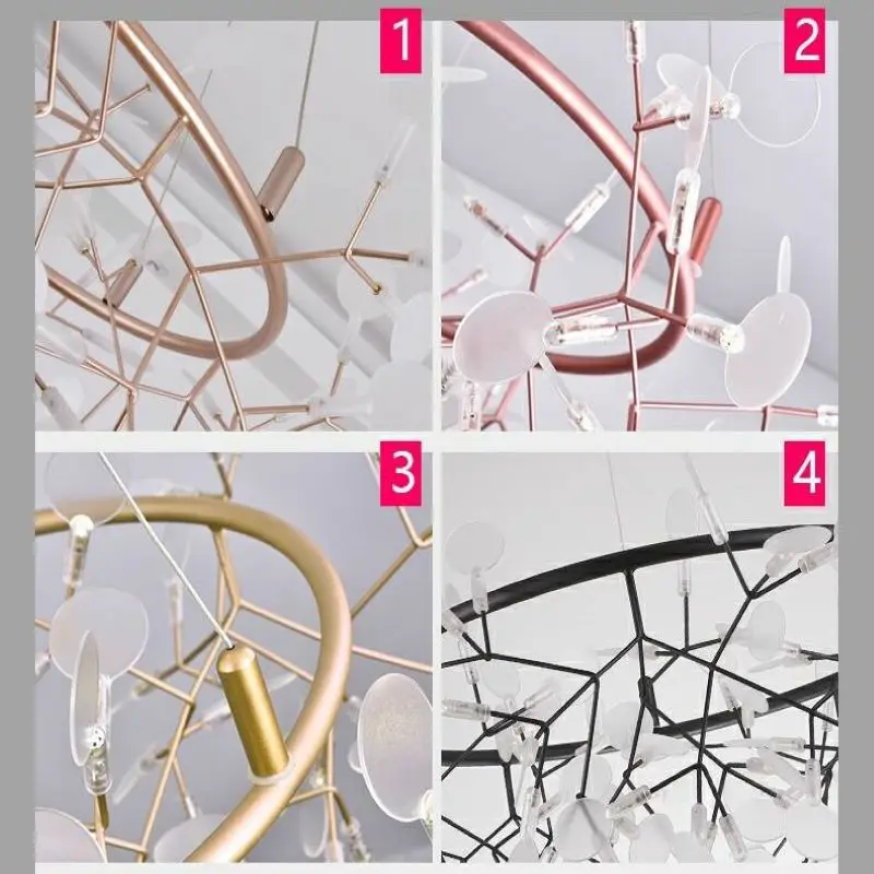 اليراع الثريا الشمال ضوء الفاخرة الحديثة LED غرفة المعيشة الإضاءة الرئيسية الإبداعية شخصية مطعم غرفة نوم الإنترنت cel #5