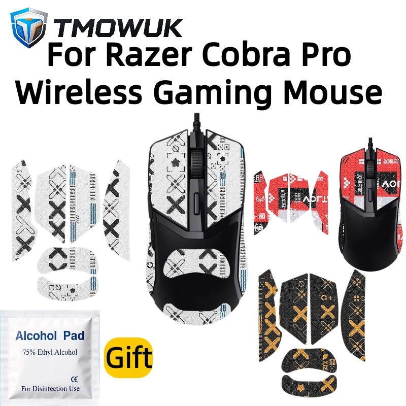 Mouse Grip Tape + PTFE Mouse Skates Combo For Razer Cobra Pro Wireless Gaming Mouse, Sweat Resistant Anti Slip Sticker - view 3