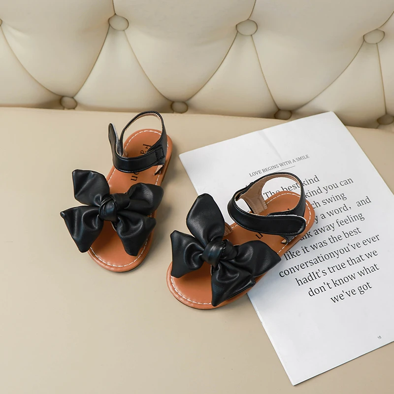 Girls Sandals Fashion Princess Classic Baby Girl Kids Summer Sandals Children Sweet Summer Shoes Soft 21-30 Hot Sale Bow-knot