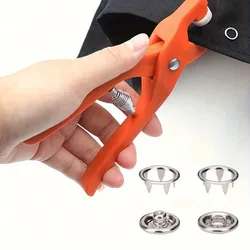 Buttons Snap FastenerSet 1 Piece Durable Steel Snap Button Installation Tool Kit for Baby Clothing DIY Crafts Fabric Leather